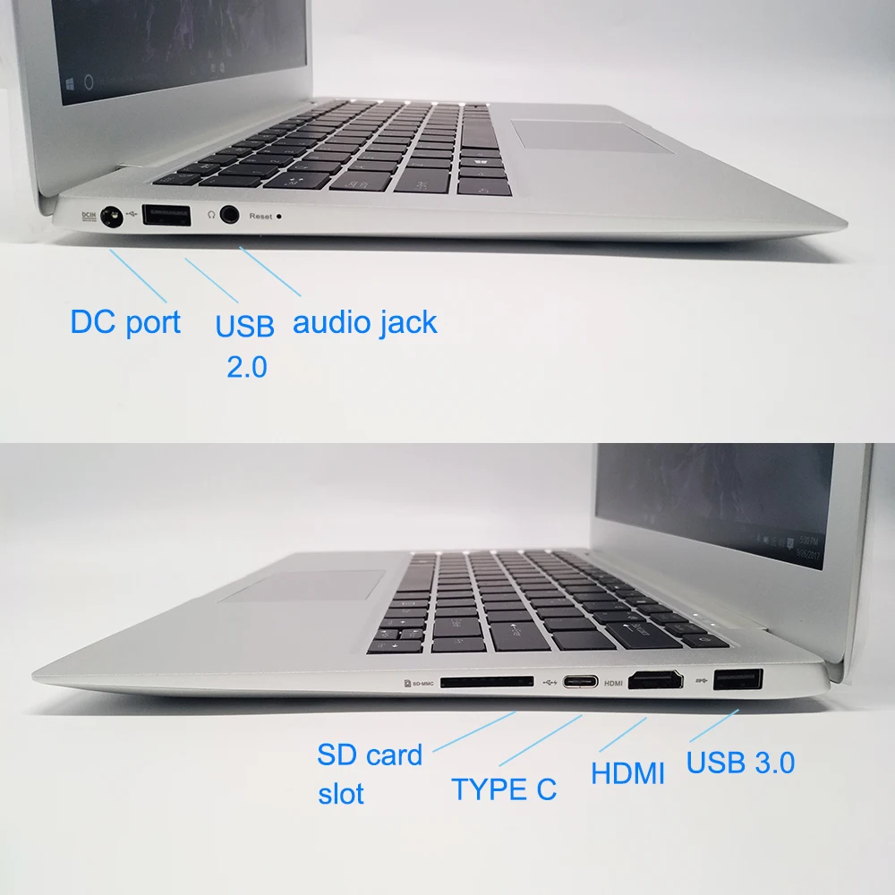 Windows 10 Intel Skylake/kabylake-U i5 7200U/i7 7500U 13 3 дюймов DDR4 ram 4G 128G SSD ноутбук с клавиатурой