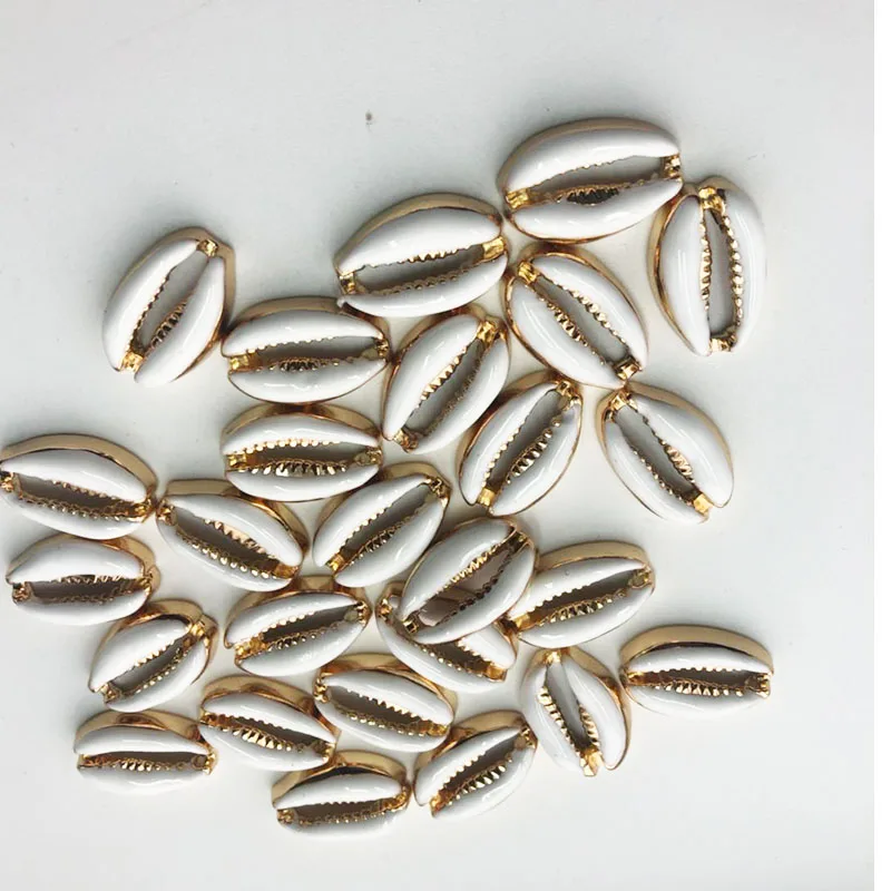 10 шт./партия 19 мм 2019 хит продаж сплав в виде раковины масло золото SilveDIY можно