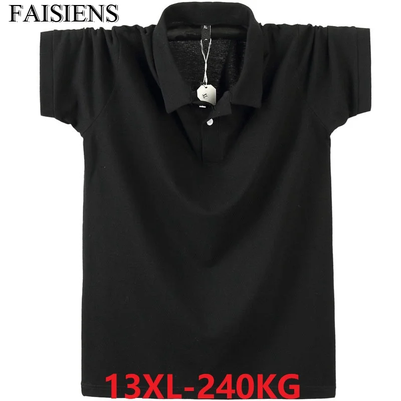 10XL 12XL простая Летняя мужская футболка размера плюс 8XL 9XL хлопковая футболка с коротким рукавом Homme Свободная Повседневная футболка 58 60 62 64 66 68