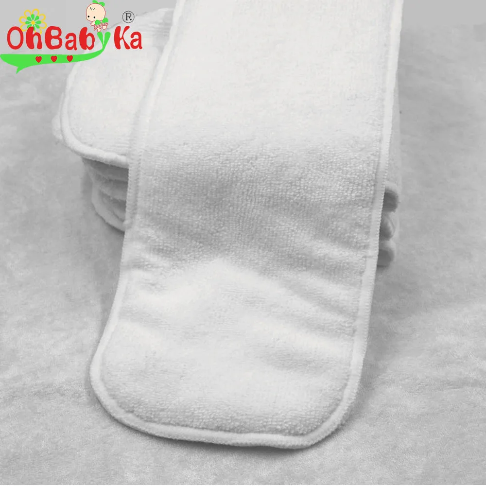 Тканевые подгузники Ohbabyka для взрослых 4 слойные многоразовые вставки из