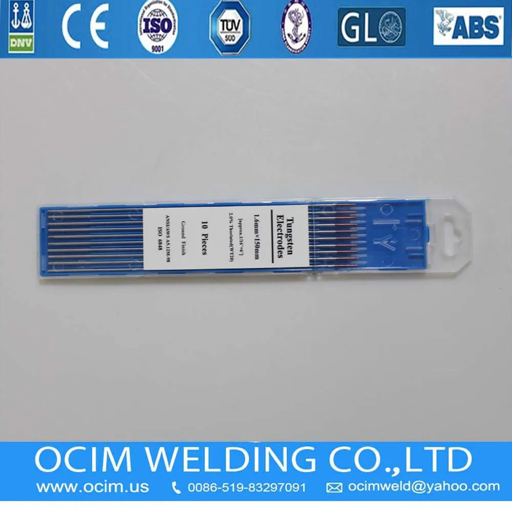 10 шт. вольфрамовый электрод WT20 1 6*150 мм красный для сварки Tig|electrode placement for tens