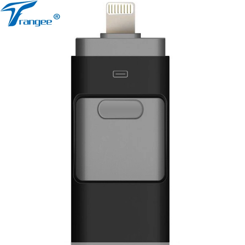 OTG USB флэш-накопитель для iPhone X/8/7/7 Plus/6/6s/5 ipad металлический HD карта памяти 16 ГБ 32 64 Гб