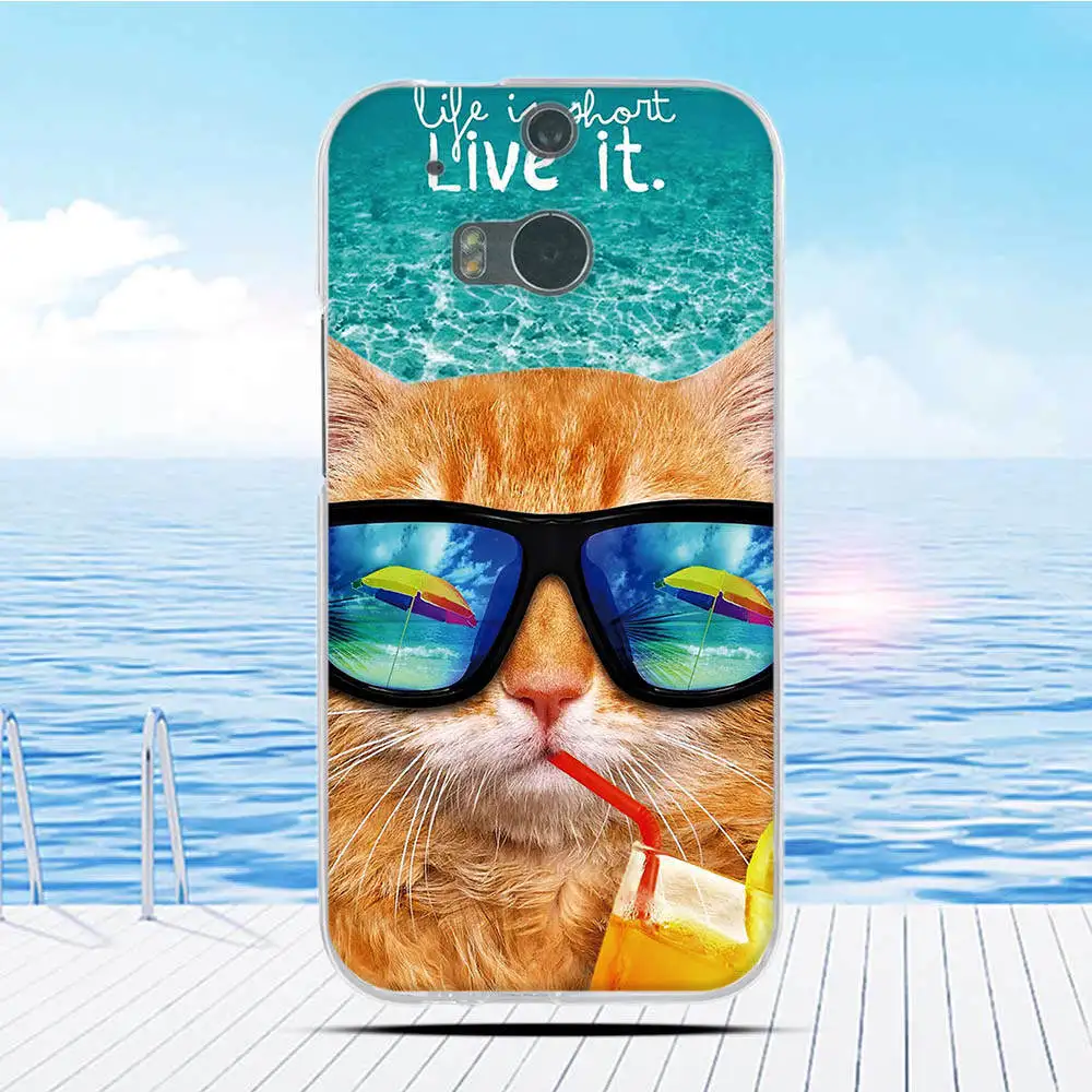 Для HTC One M8 M8s чехол с мультяшным 3D рельефным рисунком задняя крышка из ТПУ Мягкий