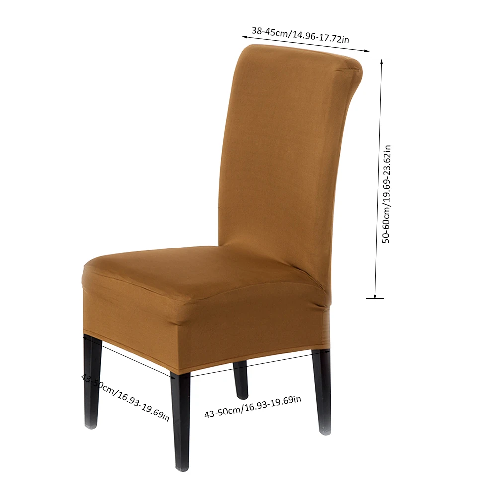 2pcs Removable Spandex Stretch Elastic Chair Hood Seat Covers Dining Room Wedding Banquet Decor Washable Slipcover | Дом и сад