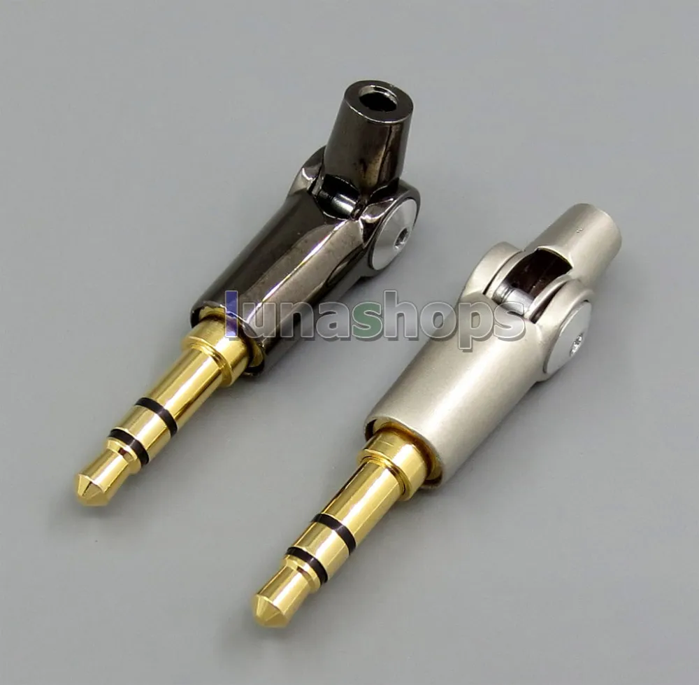 

LN005237 Full Metal 90 Degree 3.5mm Stereo DIY Custom Adapter For Sennheiser Headphone Etc.