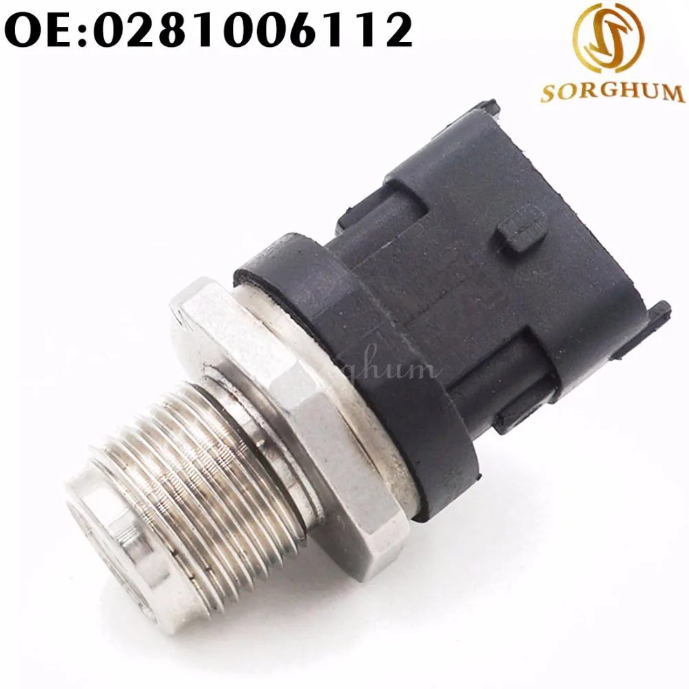 

1800 Bar Fuel Rail High Pressure Sensor 0281006112 Common Injection 0281006325 0281002846 0281002937 For Cummins IVECO DAF MAN