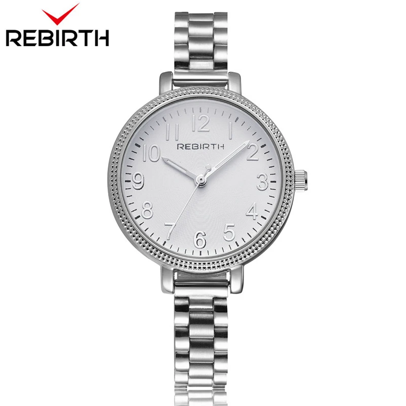 REBIRTH 2020 серебряные золотые часы женские дамские стальные с браслетом Relogio Feminino