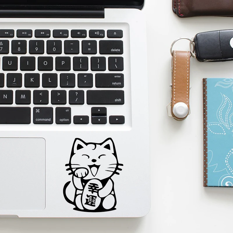 Японский Lucky Cat наклейка для ноутбука трекпад Macbook Pro Air Retina 11 12 13 15 дюймов Mac HP Dell
