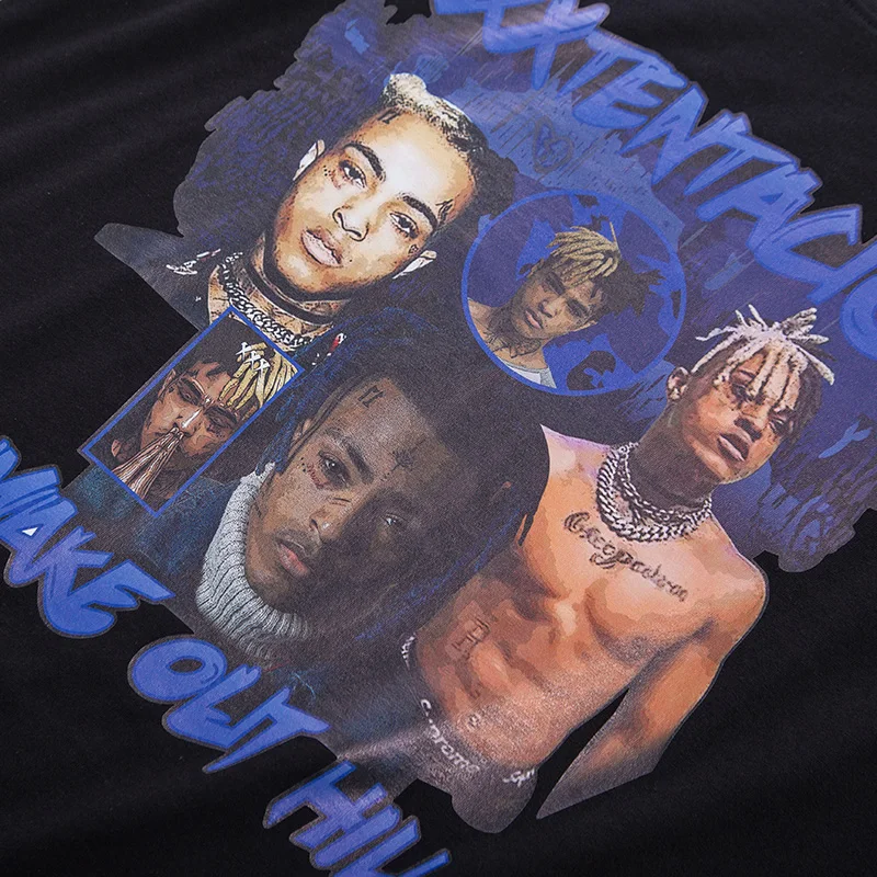 Летняя женская футболка в стиле хип хоп рэп Винтажная XXXTENTACION памятная версия