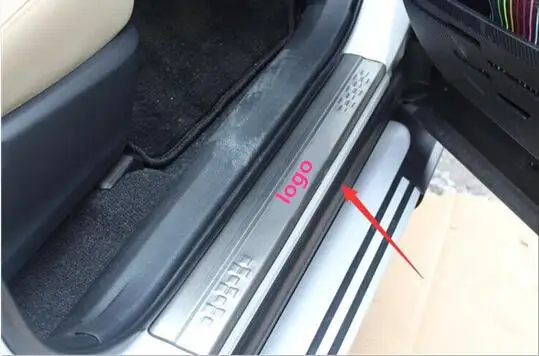 

Car Styling For Toyota RAV4 RAV 4 2014 2015 2016 2017 Stainless Steel Door Sill Protector Pedal Scuff Plate Cover