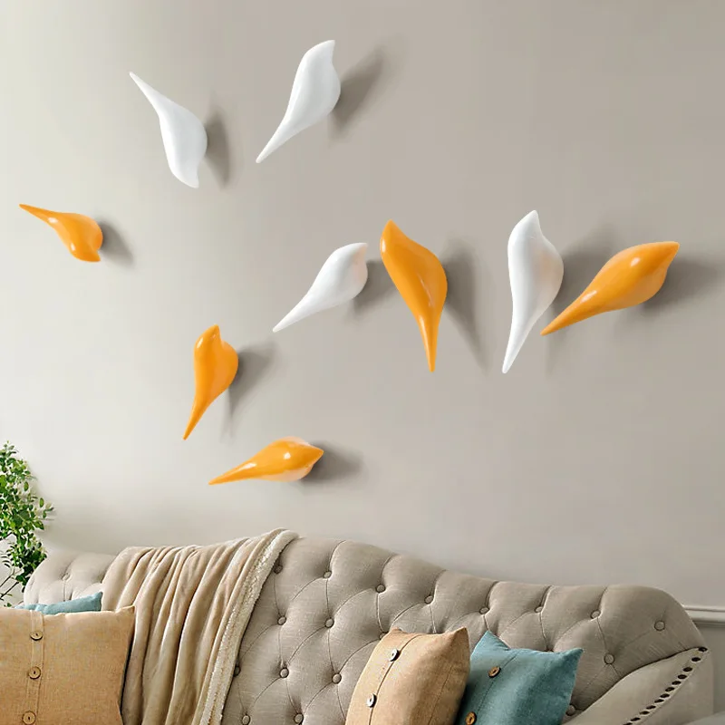 

Creative wall hooks bird decoration Resin wood grain hooks bedroom door after animals Hooks 3D coat hook single wall hanger L50