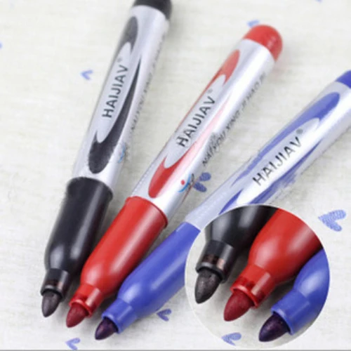 Оптовая продажа 20 шт./лот Большой размер Черный Перманентный черный маркер