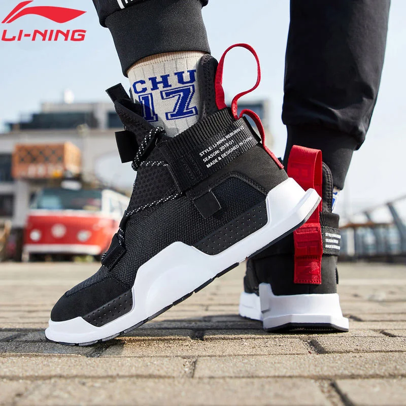 Li-Ning унисекс REBURN WS Баскетбольная обувь для отдыха носимые высокие вырезанные Китай подкладка Спортивная обувь Кроссовки AGBP028 XYL233