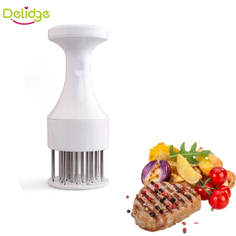 Игла для мяса Delidge 1 шт. нержавеющая сталь 21 игла инструмент барбекю|meat tenderizer