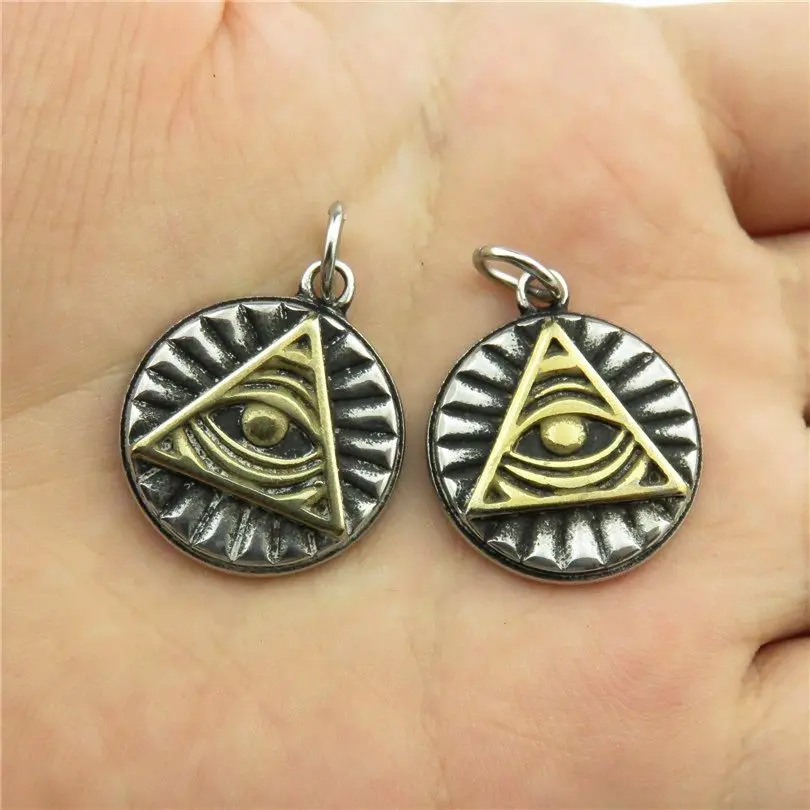 Free shipping 19920 1X Antique Pewter Stainless Steel Egyptian Eye of Horus Ra Amulet Pendant Choker Short Necklace | Украшения и
