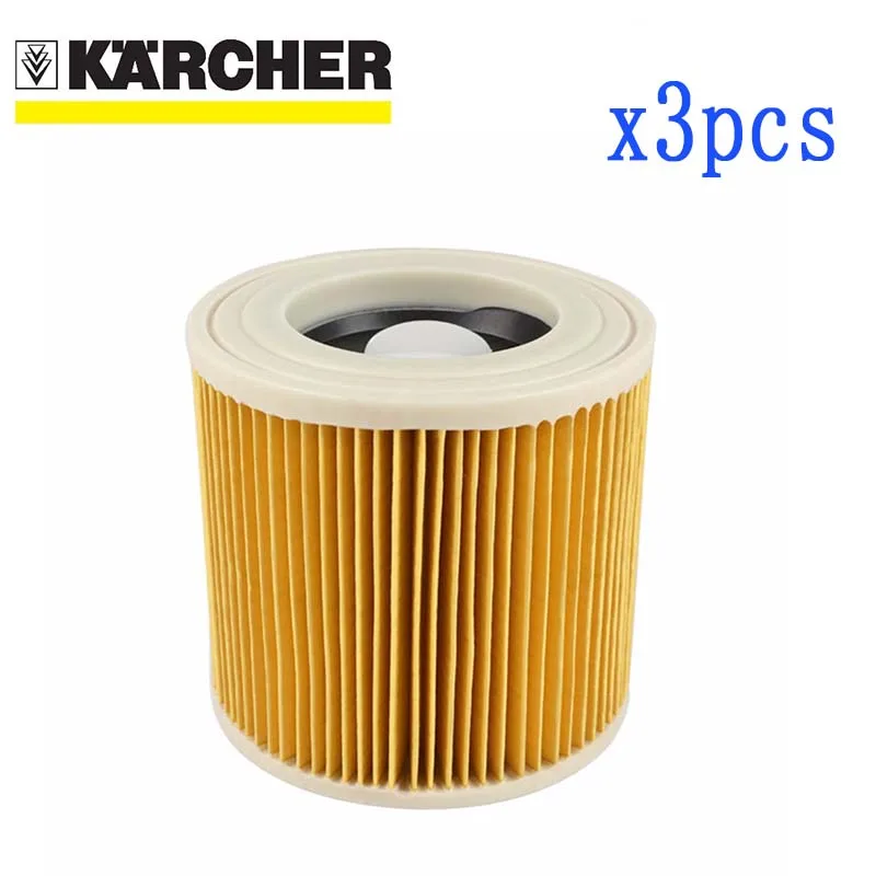 3 шт./набор сменные детали для пылесосов Karcher HEPA фильтр WD2250 WD3.200 MV2 MV3 WD3|Запчасти