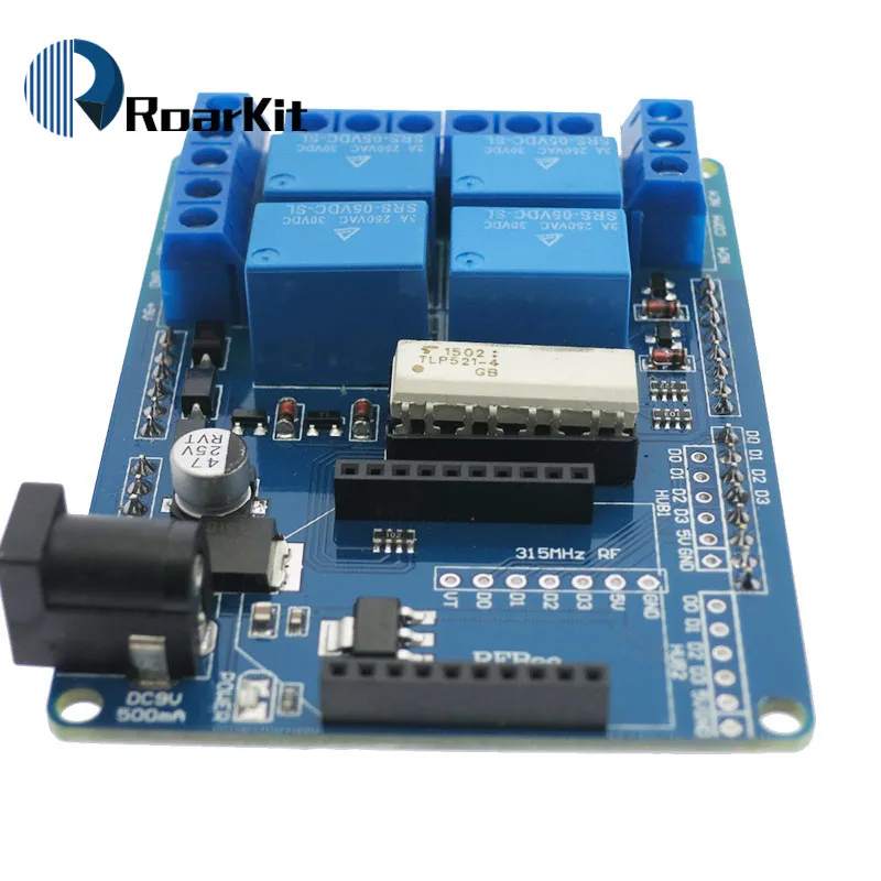 4 канальный 5 В релейный модуль плата расширения Релейный Щит V1.3 для arduino