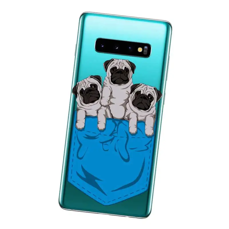 N311 собака карман Мягкий ТПУ силиконовый чехол для Samsung Galaxy J2 J3 J4 J5 J6 J7 J8 Pro Plus Prime 2018