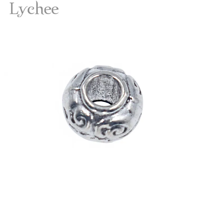 Lychee 10 шт. сплав Слон 8 форма цветок резной дредлок бигуди липучки шарик отверстие