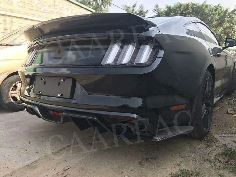 Для Mustang сзади крылья спойлера ДЛЯ Ford Mustang GT V8 V6 купе спойлер- GT350 Стиль багажнике внешней отделки