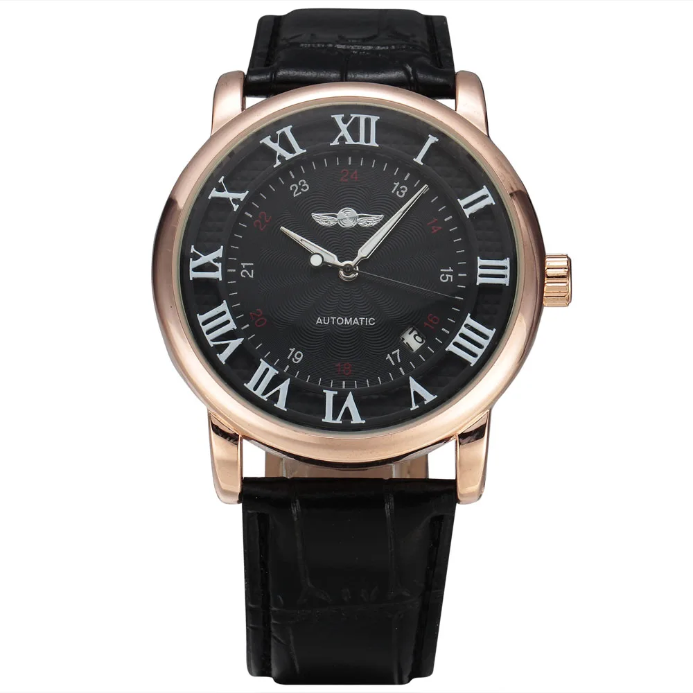 Топ бренд WINNER платье автоматические механические часы для мужчин золотой чехол