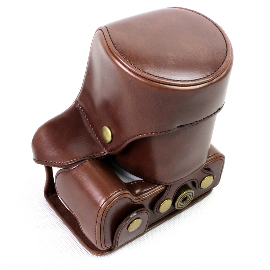 Black/Brown/Coffe/White High Quality PU Leather Camera Case Bag Cover For Canon EOS 200D With Storage Bottom Opening | Электроника