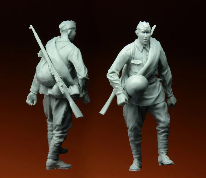 1/35 модельная фигурка из смолы Kit 096 российский пехотный человек Курск 1943 одна