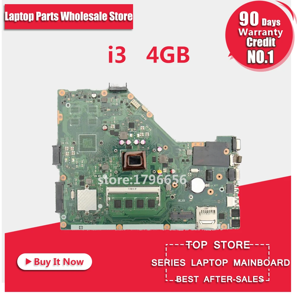X55C материнская плата REV3.1/3 2 i3 4GB RAM для For Asus X55VD ноутбука Тест 100% OK|motherboard for asus|laptop