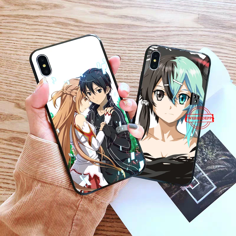 

Sword Art Online SAO Anime Manga Silicone soft Case for iPhone 5 SE 5S 6 6S Plus 7 8 11 Pro X XS Max XR