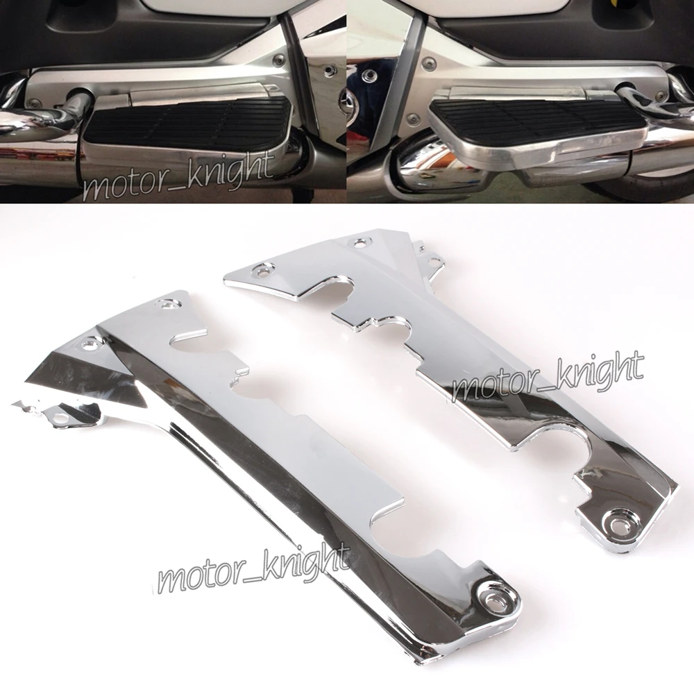 НОВЫЕ ХРОМИРОВАННЫЕ пассажирские напольные Боковые Крышки для Honda Goldwing GL1800 A CFRT