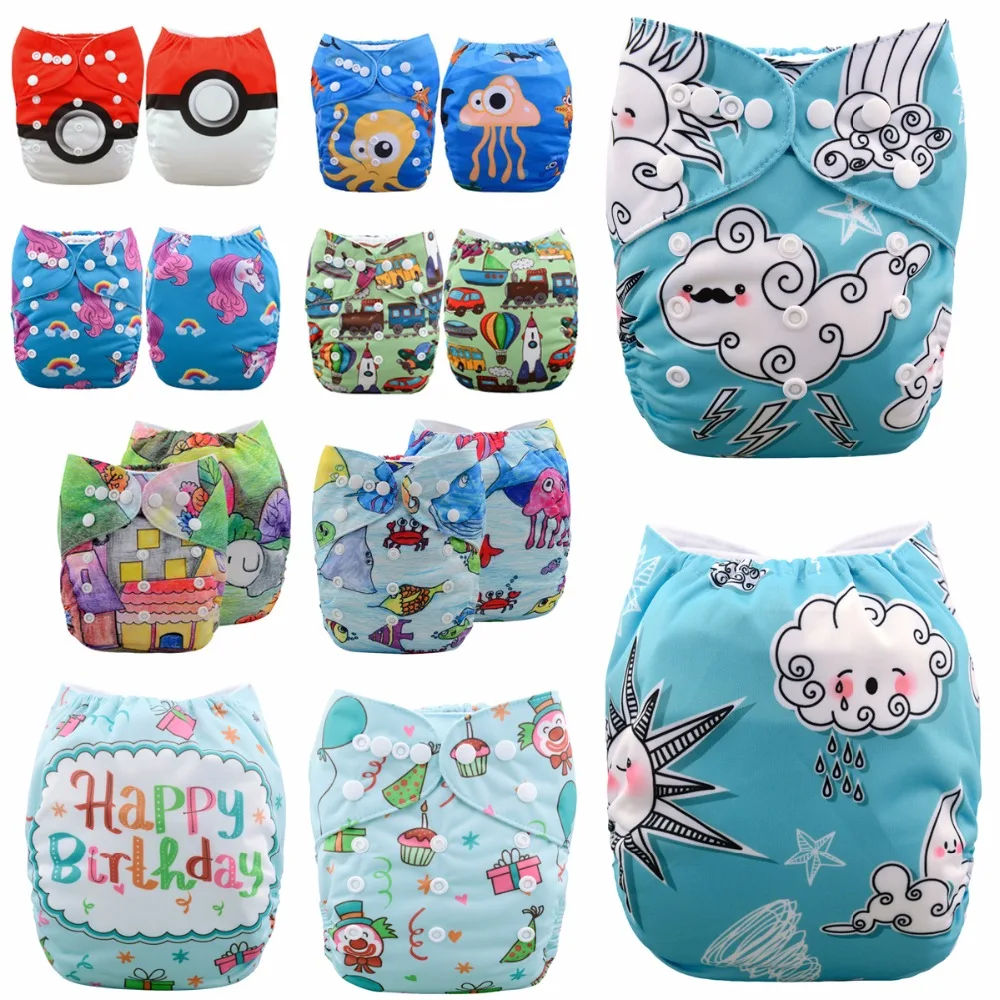 JinoBaby современный Couche Lavable один размер тканевые карманные подгузники для NB до 13 кг