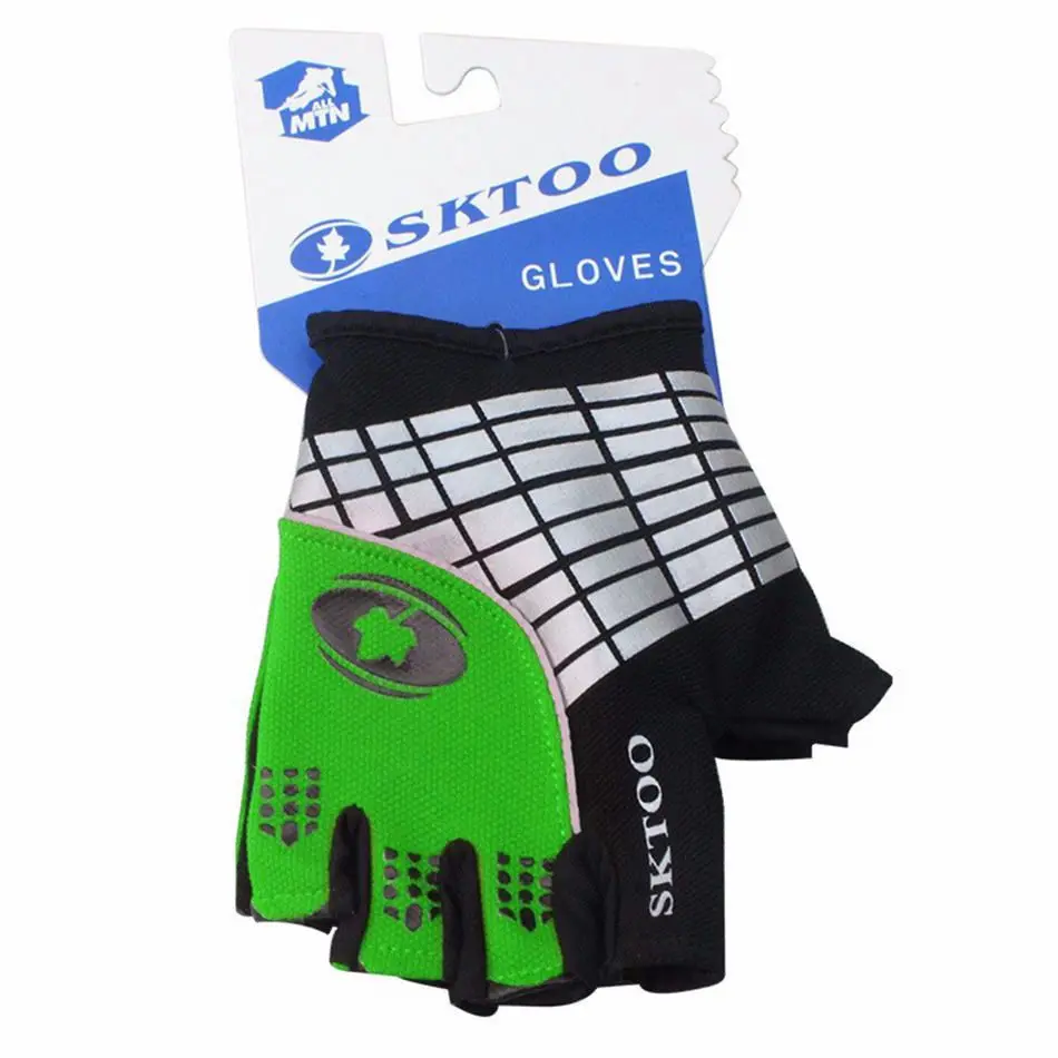 Летние мужские велосипедные перчатки SKTOO для горного велосипеда с полупальцами