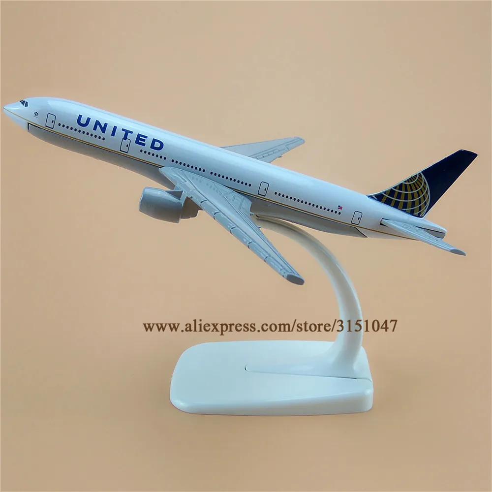 16 см Air Американский Соединенные Boeing 777 B777 Airlines модель самолета сплава металл
