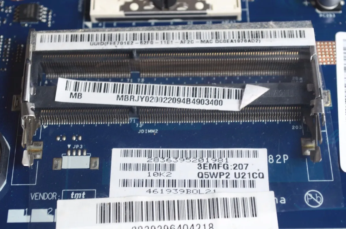 Высококачественная материнская плата MB MBRJY02002 для ноутбука Acer Aspire 5742 5733Z