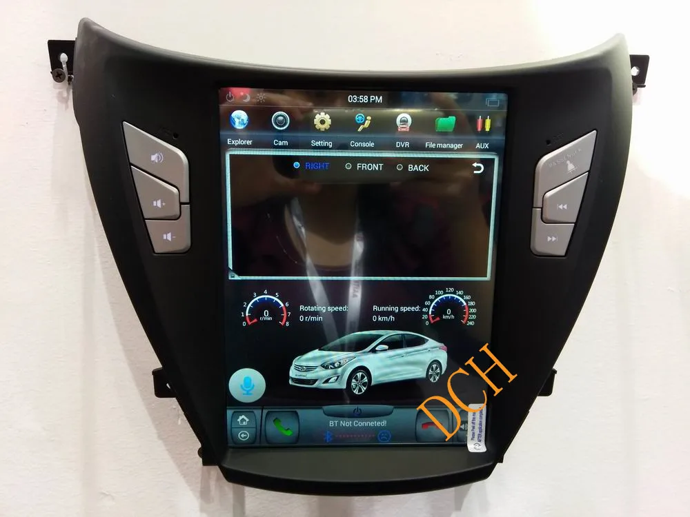 10,4 ''вертикальный Большой автомобильный сенсорный экран в стиле Tesla стиль Android 8,1 автомобильный DVD gps плеер для hyundai elantra 2012 2013 PX6 CARPLAY