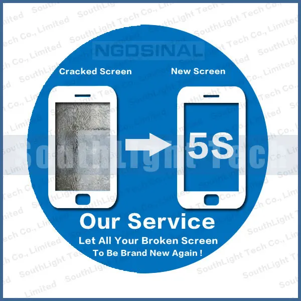 Для iphone 5S ЖК дисплей с планшета Ассамблеи Дисплей оригинальный трещины Сенсорный