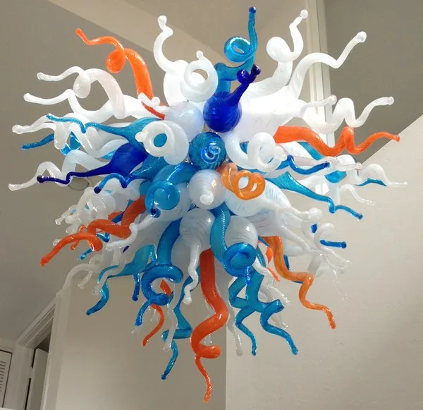 Необычная художественная люстра из дутого стекла подвесная Chihuly новый домашний