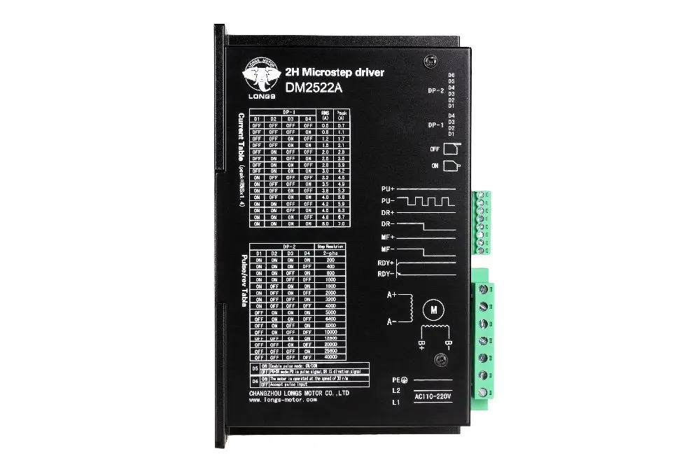 Бесплатная доставка ЕС Драйвер шагового двигателя DM2522A AC90 ~ 240V NEMA34 NEMA42 фрезерный