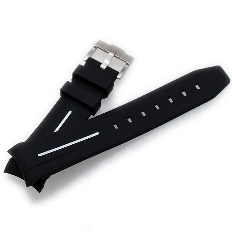 20mm 21mm nature Rubber Silicone Watch band Buckle Watchband For Daytona Submariner Deepsea Gmt Seamarster Oysterflex Strap