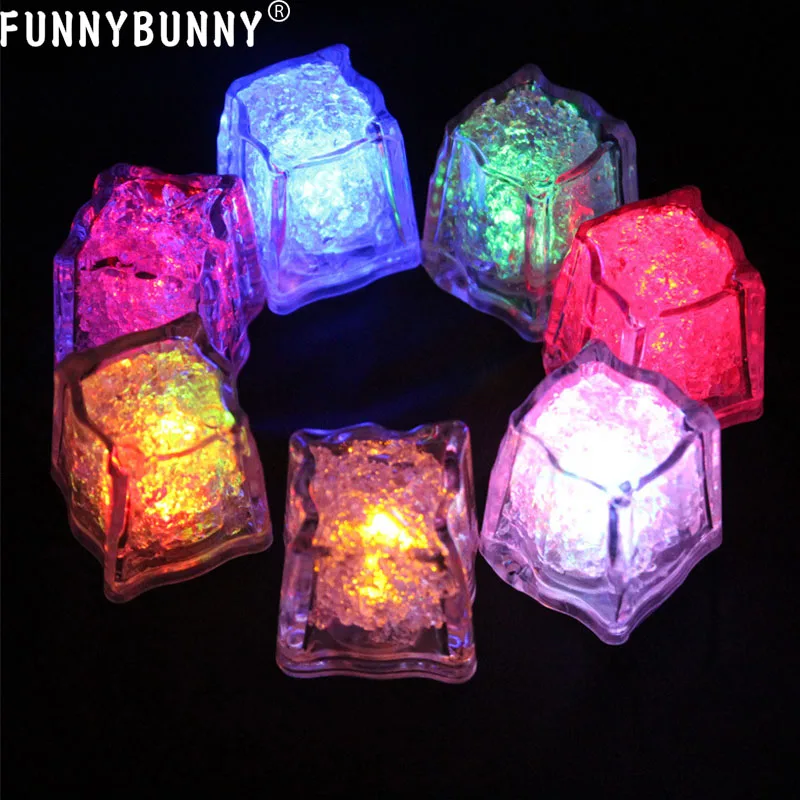 FUNNYBUNNY Светящиеся Кубики Льда красочный сенсорный датчик ночник Светодиодная