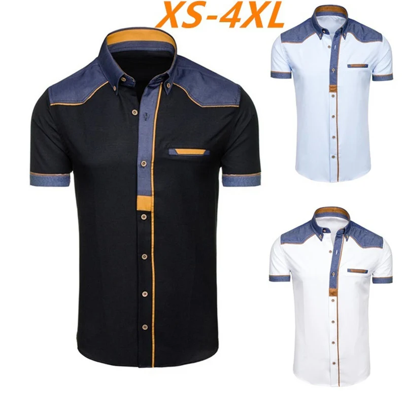 

Zogaa 2018 New Men's Fashion Short sleeve Turn-down Collar