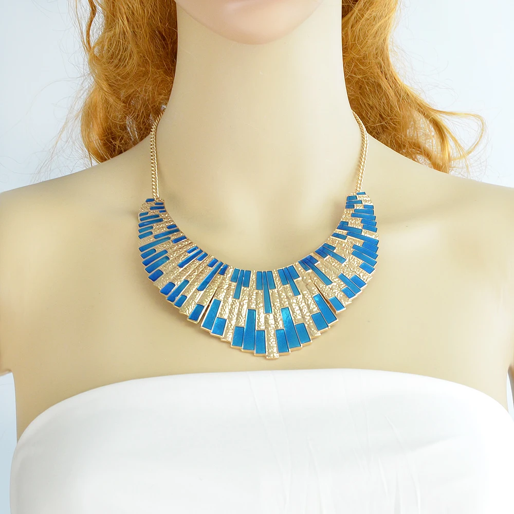 Себе Chocker Цепочки и ожерелья цвет: черный синий Цвет эмаль стимпанк