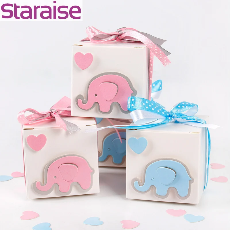 Staraise 12/24 шт. DIY слон конфетных коробок украшения для свадьбы и дня рождения