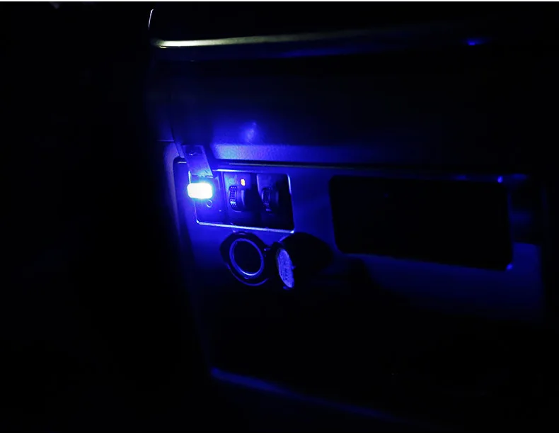 2018 Новый Автомобильный светодиодный мини usb автомобильный интерьер ножная лампа