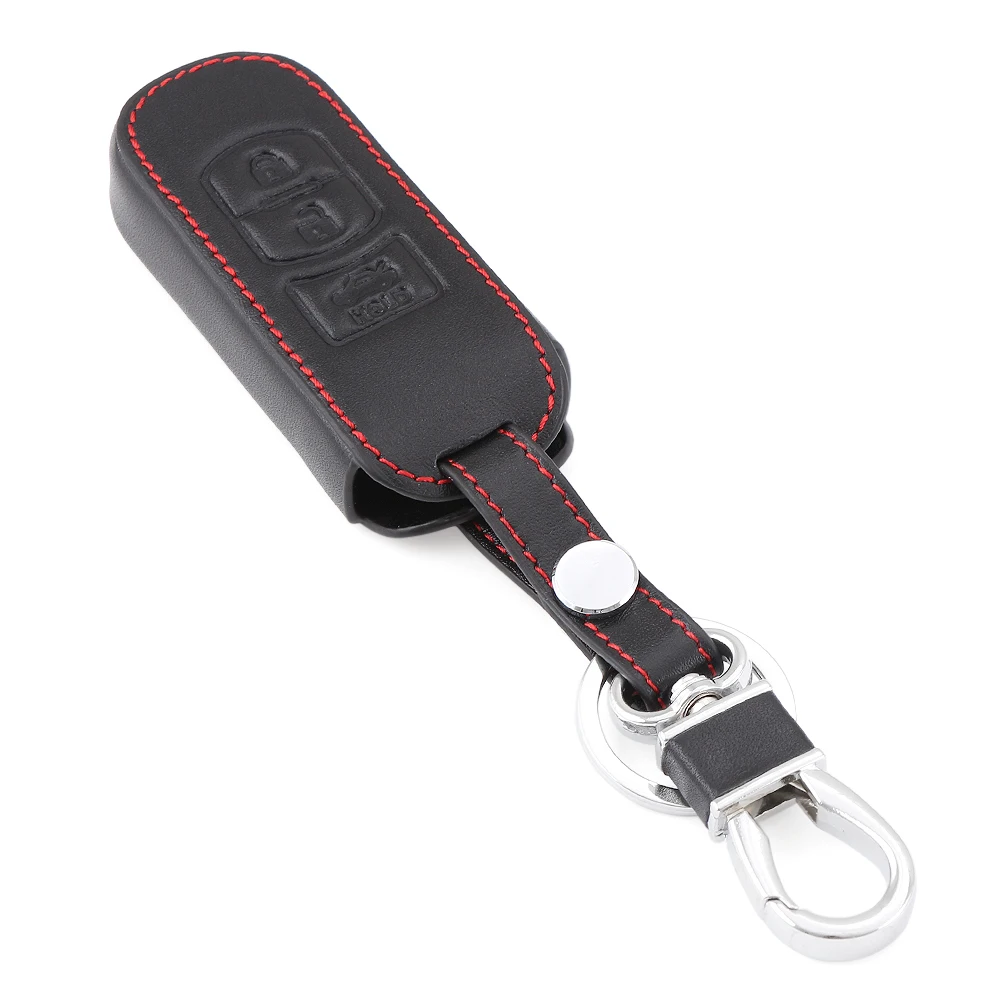 Кожаный Автомобильный чехол для ключа с дистанционным управлением подходит Mazda