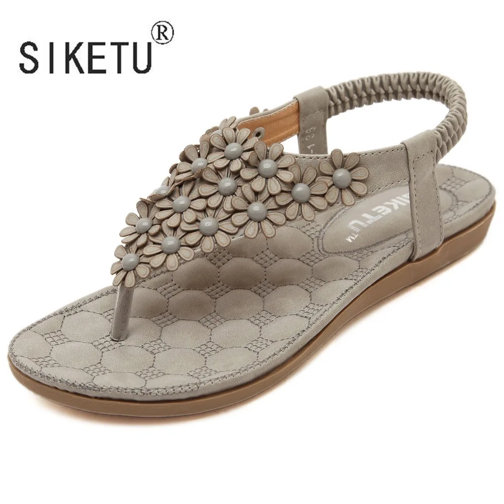 Женские сандалии с цветочным принтом на резинке|flower women sandals|women sandalssandals |