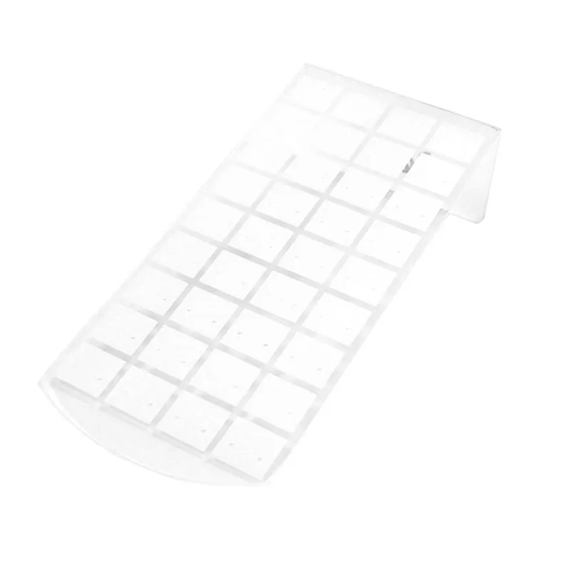 

72 Holes Jewelry Earring Show Case Plastic Display Rack Stand Organizer Holder