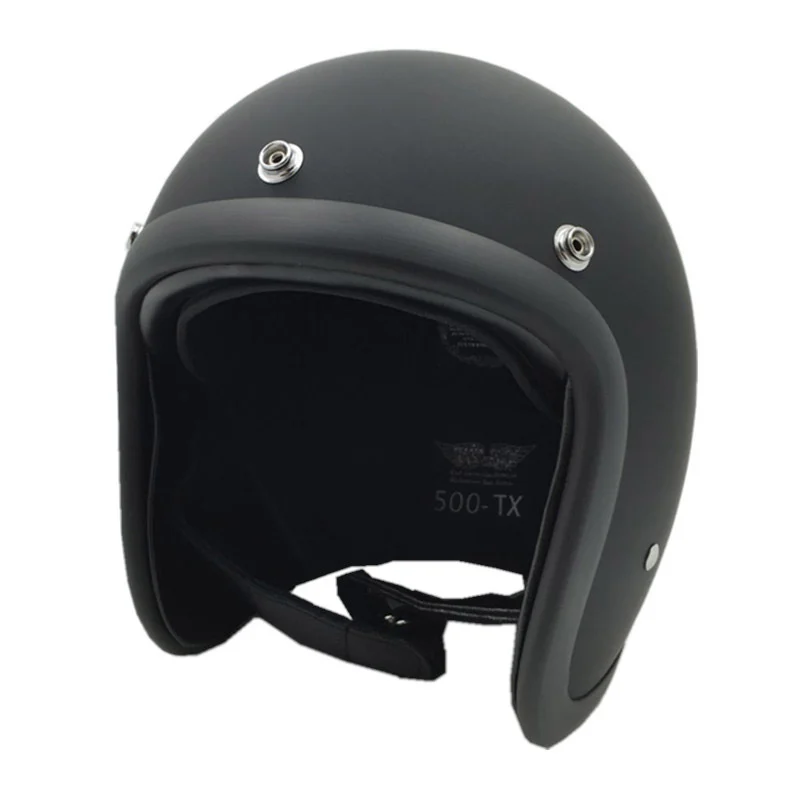 TT CO 500TX moto rcycle шлем из стекловолокна 3/4 с открытым лицом винтажные мото шлемы из натуральной кожи, мужской и женский ретро шлемы