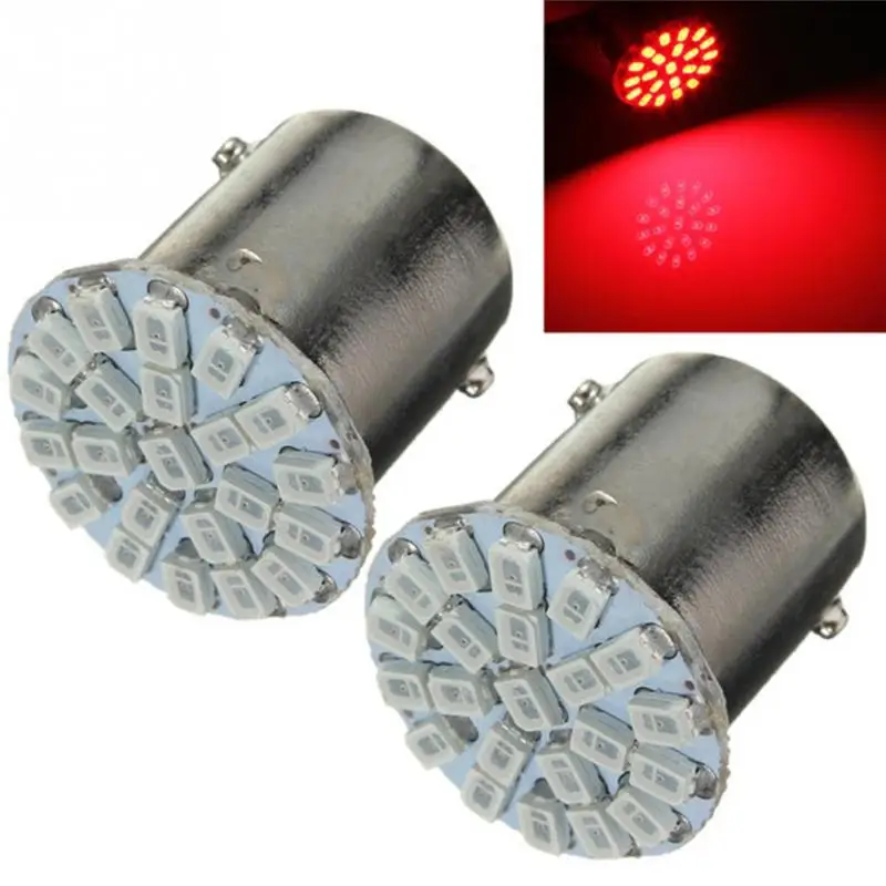 2018 новейший BA15S P21W 1156 22 светодиодный 1206 SMD светильник красный/белый/желтый фонарь