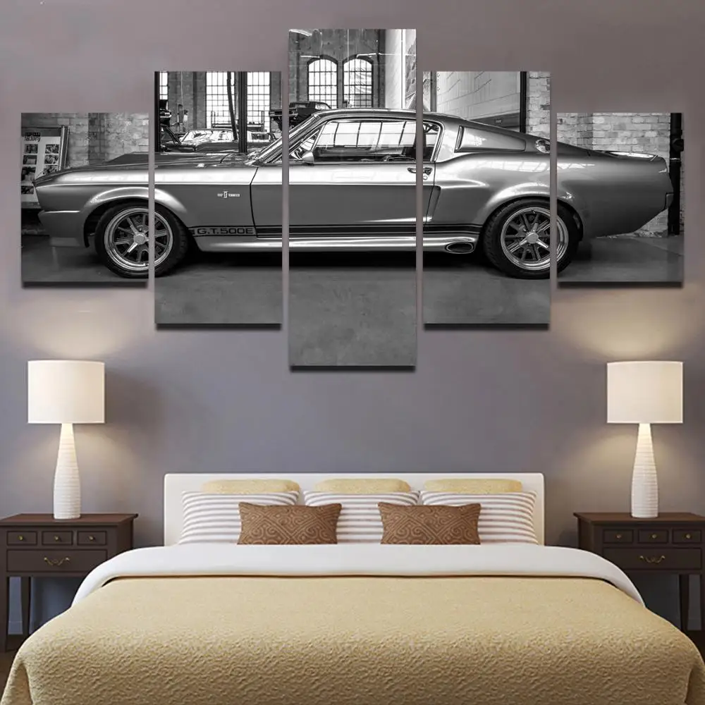 

Drop shipping 5 Panel Wall Art Pictures Canvas Painting abstract canvas poster painting decoration for living room LW305